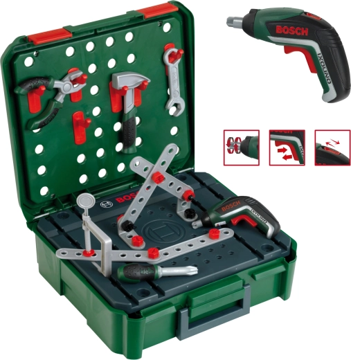 Klein Bosch Mini delavnica v kovčku z akumulatorskim izvijačem IXOLINO II