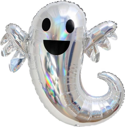 Holografski folijski balon Duh - 1 kos
