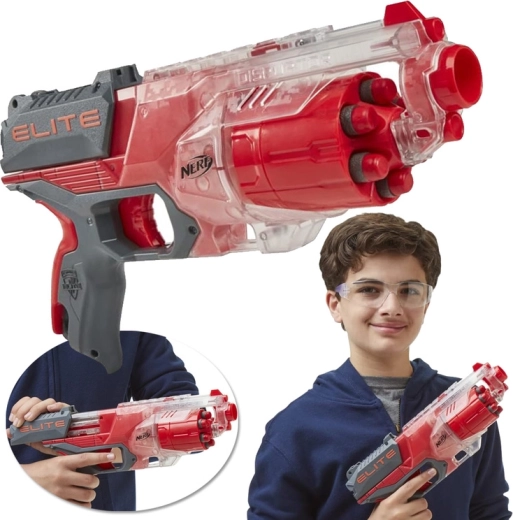 Nerf Elite Disruptor – rdeč blaster z dosegom do 27 m