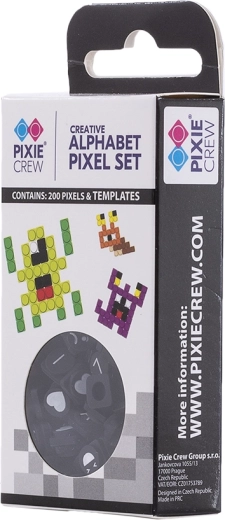 Tematski komplet majhnih pikslov Pixie Crew s črkami in znaki