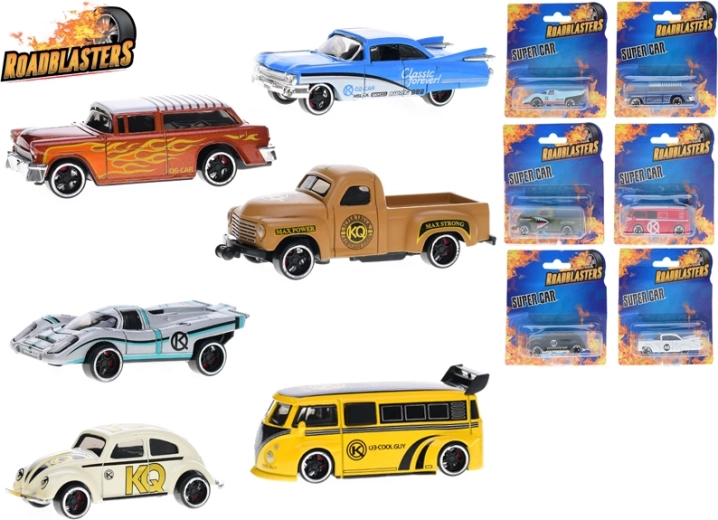 Kovinski športni avtomobilček ROADBLASTERS 7 cm s prostim tekom