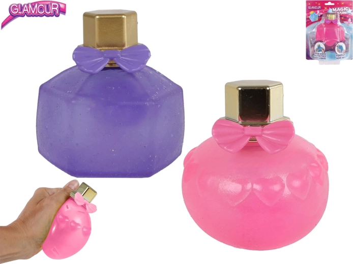 Glamour stretch ball in the shape of a perfume bottle, 8 cm
