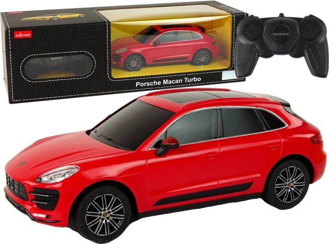 RC avto Porsche Macan Turbo 1:24 Rastar – Rdeča