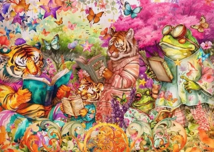 Ravensburger puzzle Knjižni klub 1000 kosov