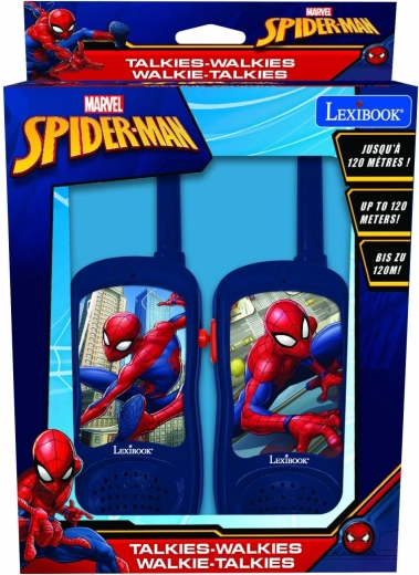 Otroški walkie-talkie LEXIBOOK SPIDER-MAN z dosegom 120 m