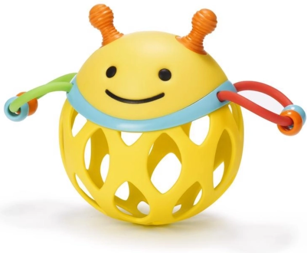 Skip Hop ropotuljica za v roko Čebelica za razvoj motorike 3m+