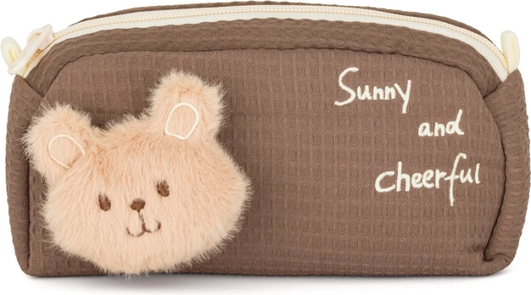 Otroška etui iz pliša – rjav medvedek
