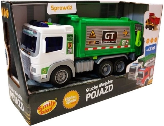 SmilyPlay city garbage truck 1:16 with lights and sounds