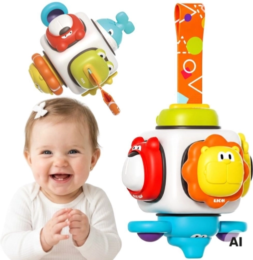 Woopie Baby sensory cube 6-in-1 with animals