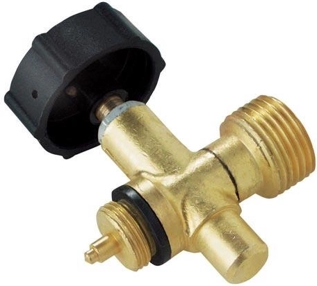 Enosmerni zaporni ventil za jeklenko s propan-butanom