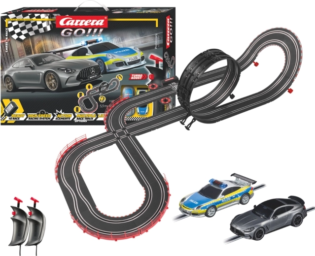 Avtomobilska dirkalna steza Carrera GO!!! Chase 'n Race 5,3 m