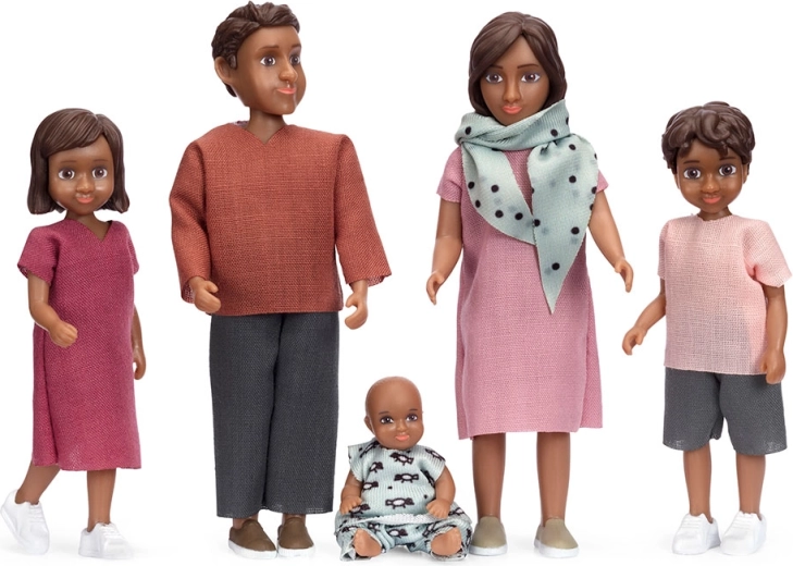 Lundby komplet figuric za hišico za punčke Nikki (5 kosov)