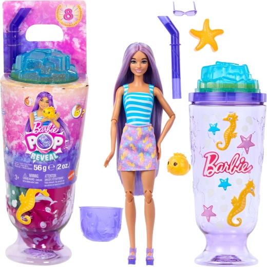 Mattel Barbie Pop Reveal podvodni svet – punčka z 8 presenečenji