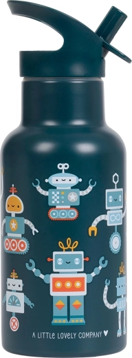A Little Lovely Company nerjaveča dvoslojna steklenička za pitje 350 ml roboti