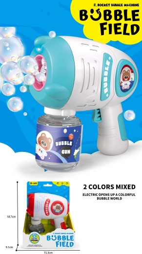 Pištola za milne mehurčke s svetlobnimi učinki 80 ml