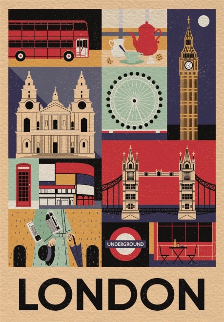 CLEMENTONI Puzzle Style in the City: London 1000 kosov