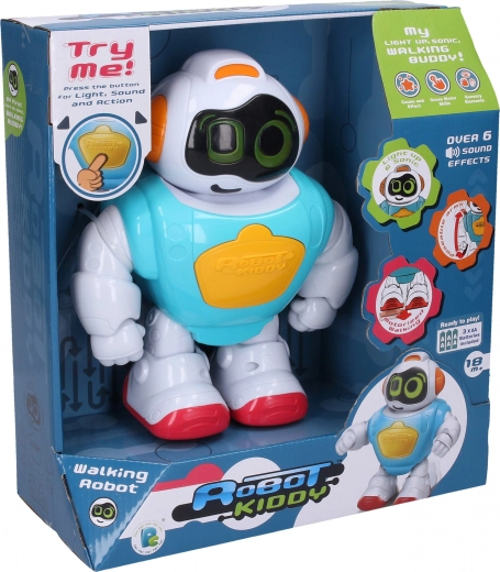 Robotické miminko Kiddy chodící se světlem a zvukem - 1 kus