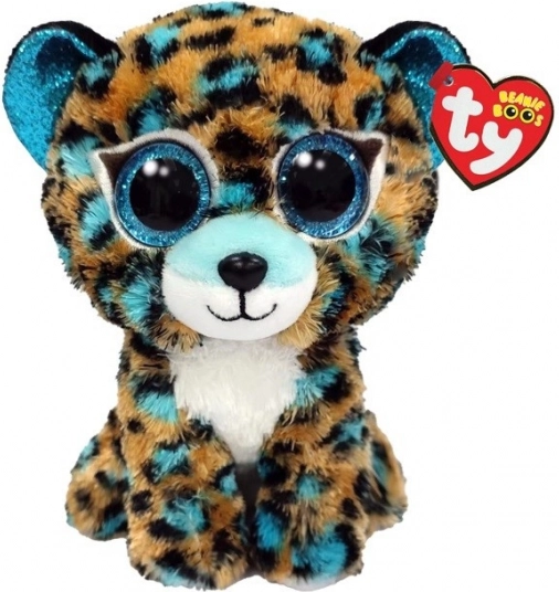 TY Leopard Blue Cobalt maskota 15 cm