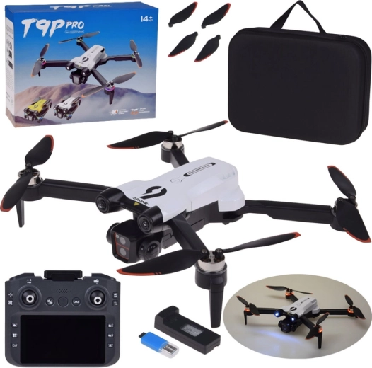 Zložljiv dron s kamero in pomnilniško kartico