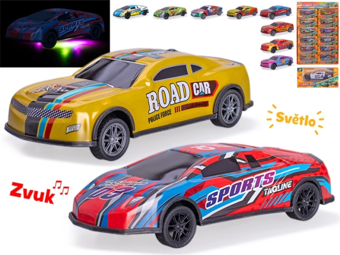 Dirkalni avto s povratnim pogonom 12,5 cm z lučmi in zvoki