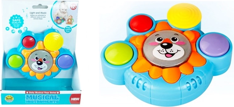 Otroški interaktivni bobenček z levčkom