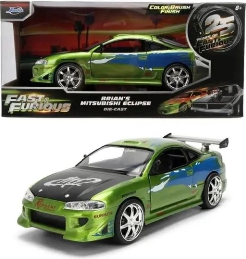 Jada Die-Cast Mitsubishi Eclipse 1995 Model from The Fast and the Furious in 1:24 Scale