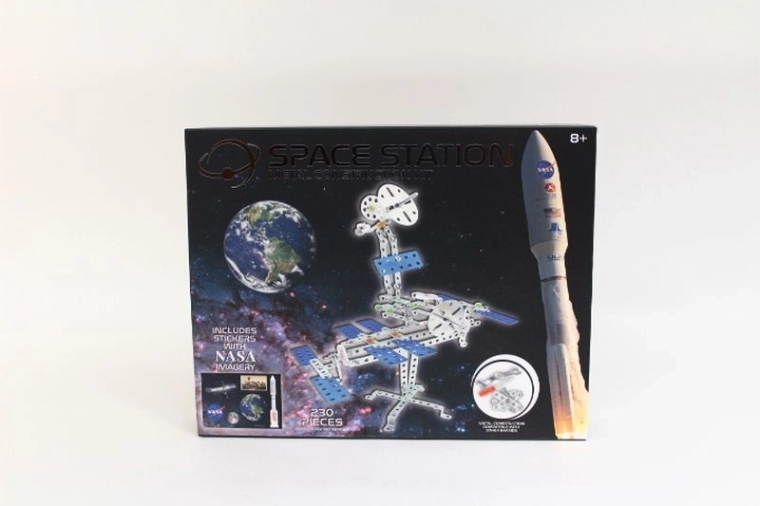 NASA kovinska vesoljska postaja – konstrukcijski komplet s 230 deli