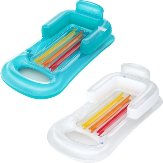 Napihljiva blazina z naslonom in držalom za pijačo 161 × 84 cm BESTWAY