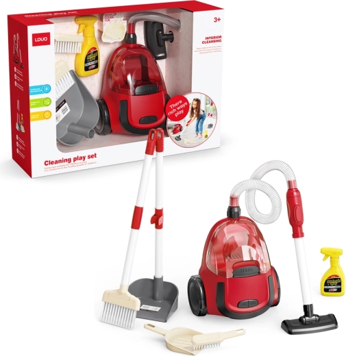 Otroški talni sesalnik na baterije s priborom