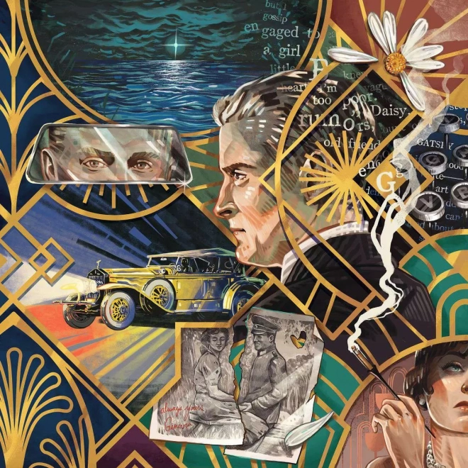 Ravensburger kvadratne sestavljanke ART & SOUL: VELIKI GATSBY 750 kosov