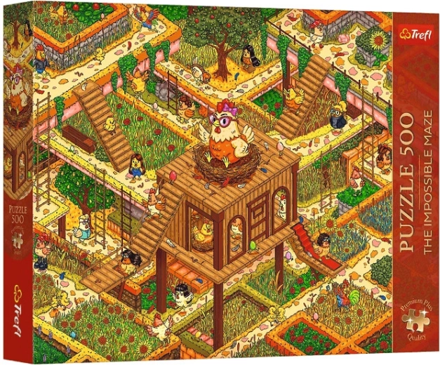 Puzzle Premium Plus 500 kosov – smešni piščančki