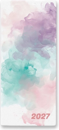 Mesečni planer 2027 Watercolour v PVC ovitku
