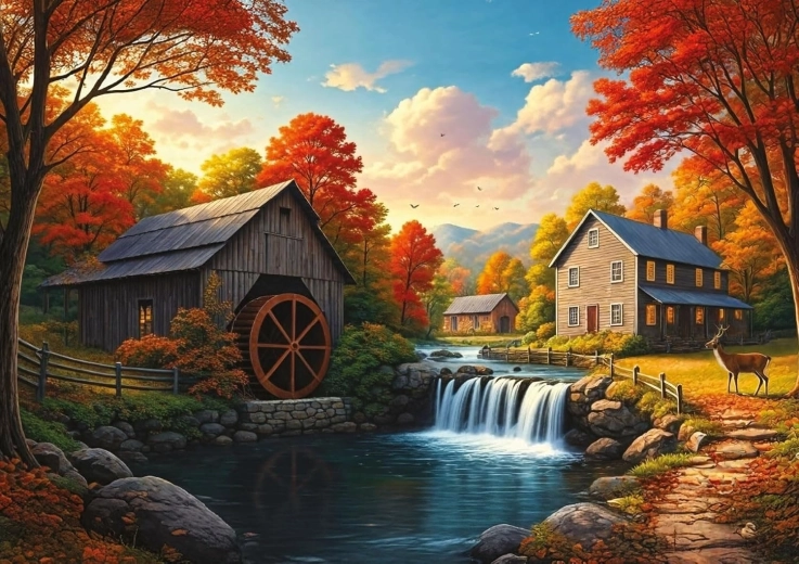 Sestavljanka jelen pri jezku 1000 koščkov