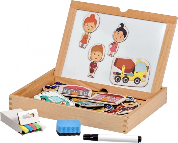 Magnetna igra v kovčku – Uganeš moj poklic? LUCY & LEO