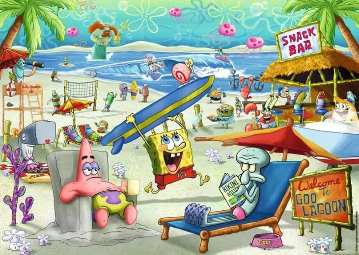 Sestavljanka RAVENSBURGER Spongebob 1000 koščkov