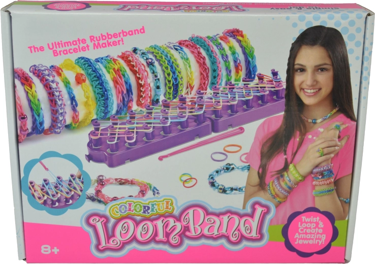 Ustvarjalni komplet elastik 1200 kosov s pletilnim statvom