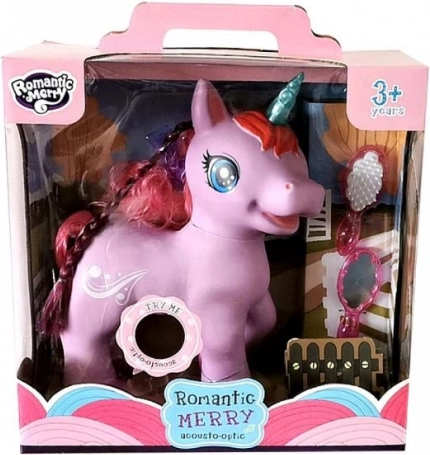 Samorog z zvoki in svetlobo, vijoličen