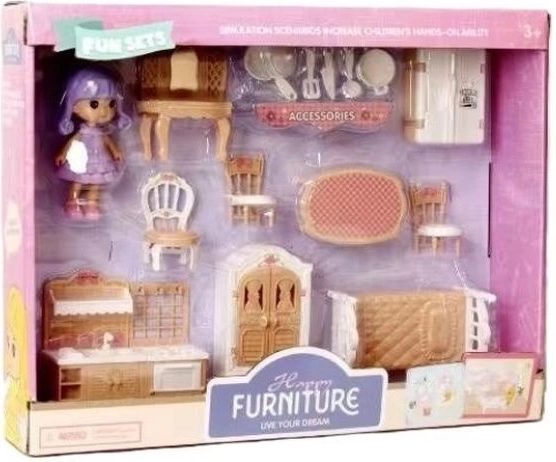 Happy Furniture komplet pohištva z lutko