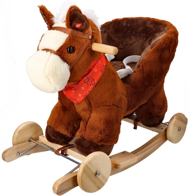 Gugalni konjiček s kolesi in sedežem