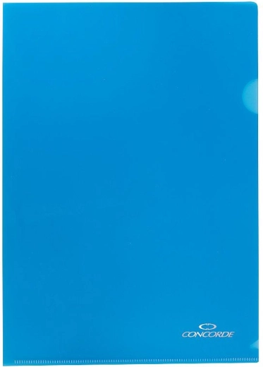 Vložni etui L A4 CONCORDE, 180 mikronov, moder, 10 kos