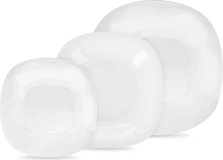 Steklena jedilna garnitura LUNA, 18 kosov