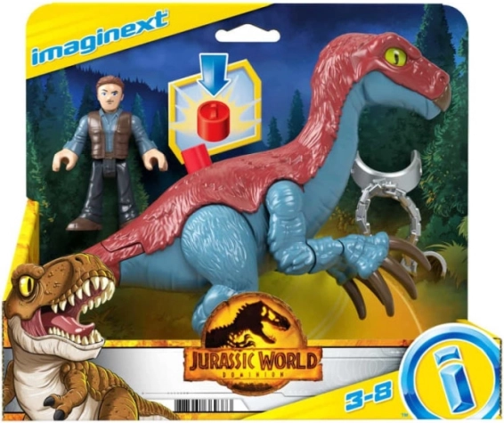 Imaginext JURASSIC WORLD – figurici Terizinozaver in Owen