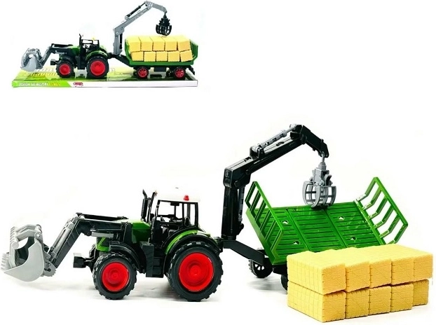 Traktor s kmetijskim strojem