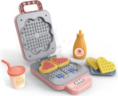 Rožnat pekač za vaflje za deklice