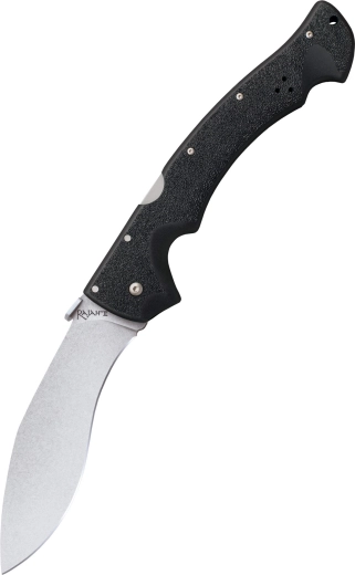 Cold Steel Rajah II žepni nož, stonewash rezilo, črn ročaj Griv-Ex