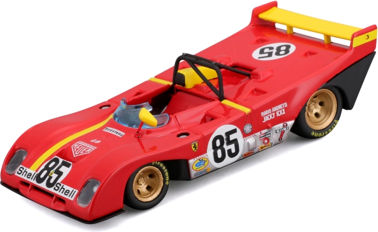 Bburago Ferrari 312P 1972 dirkalni model v merilu 1:43