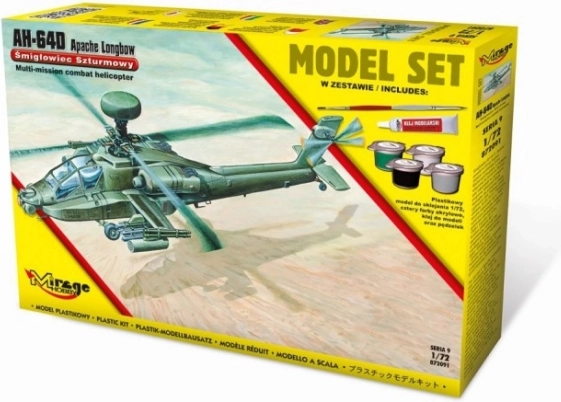 Modelni komplet AH-64D Apache Longbow [ameriški jurišni helikopter].