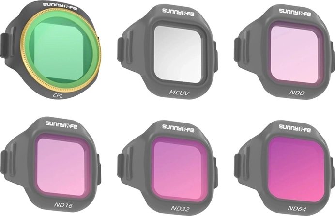 Set 6 filtrov Sunnylife MCUV, CPL, ND8, ND16, ND32 in ND64 za DJI Mini 5 Pro