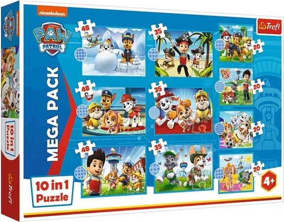 Sestavljanka 10 v 1 Prijazna ekipa Tačke na patrulji