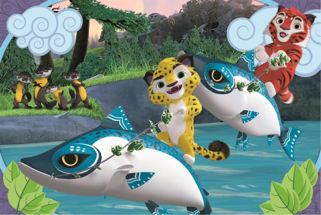 Sestavljanka CLEMENTONI Leo in Tig na vodi MAXI 24 kosov